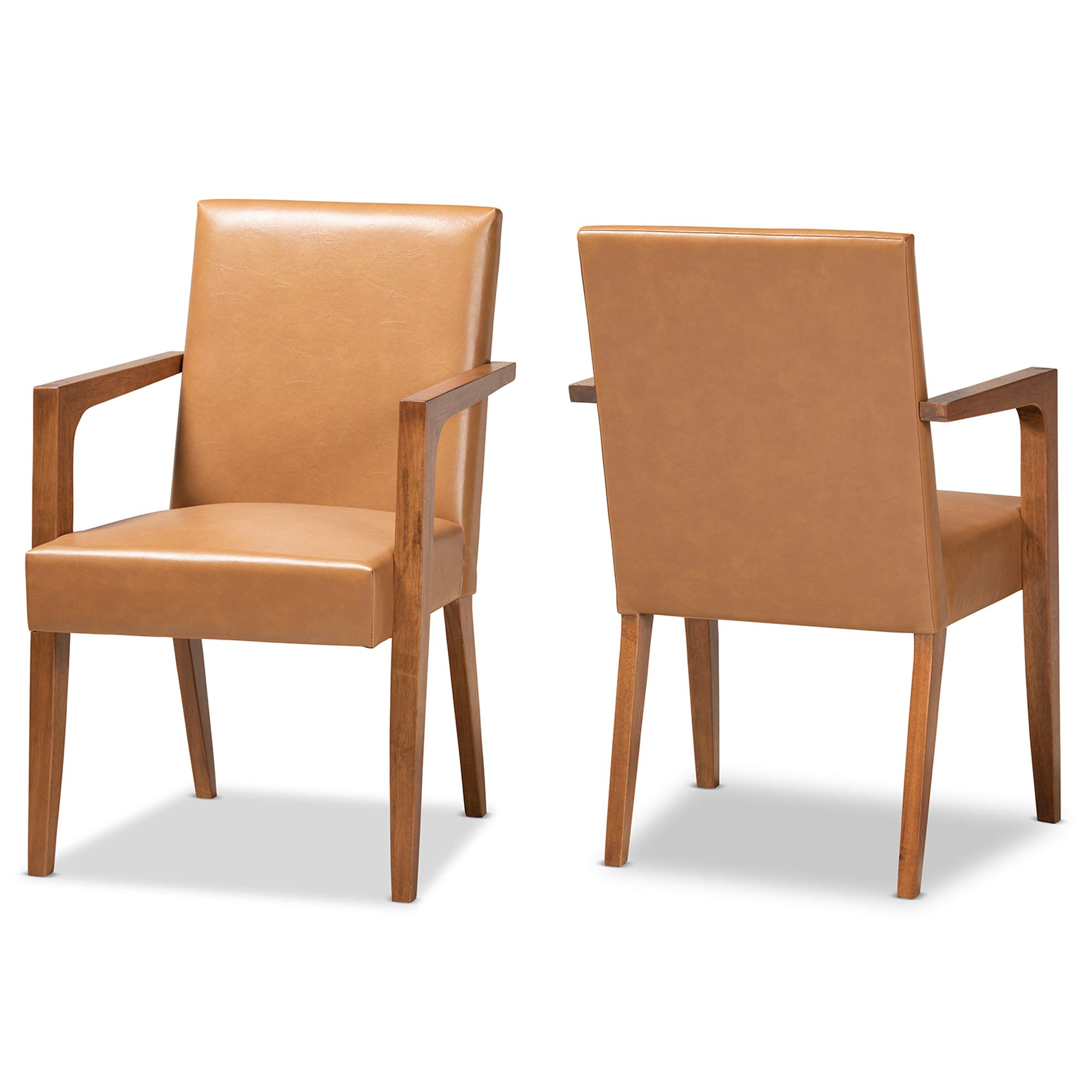 Amazon.com: Baxton Studio Andrea Mid-Century Modern Tan Faux